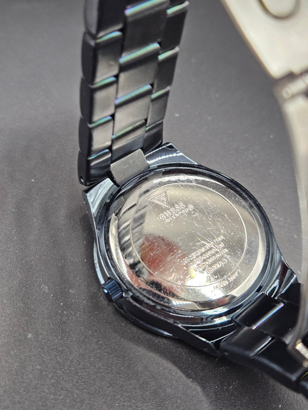 Vintage Women’s Guess Watch Iconic blue with stainless steel case and band