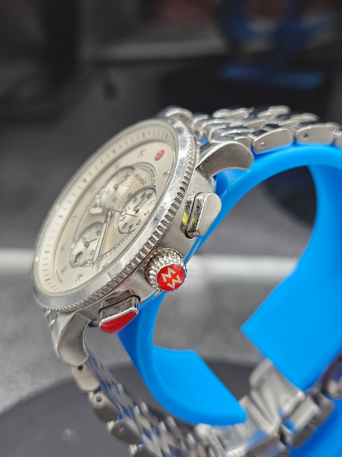 Vintage Michele Swiss quartz chronograph