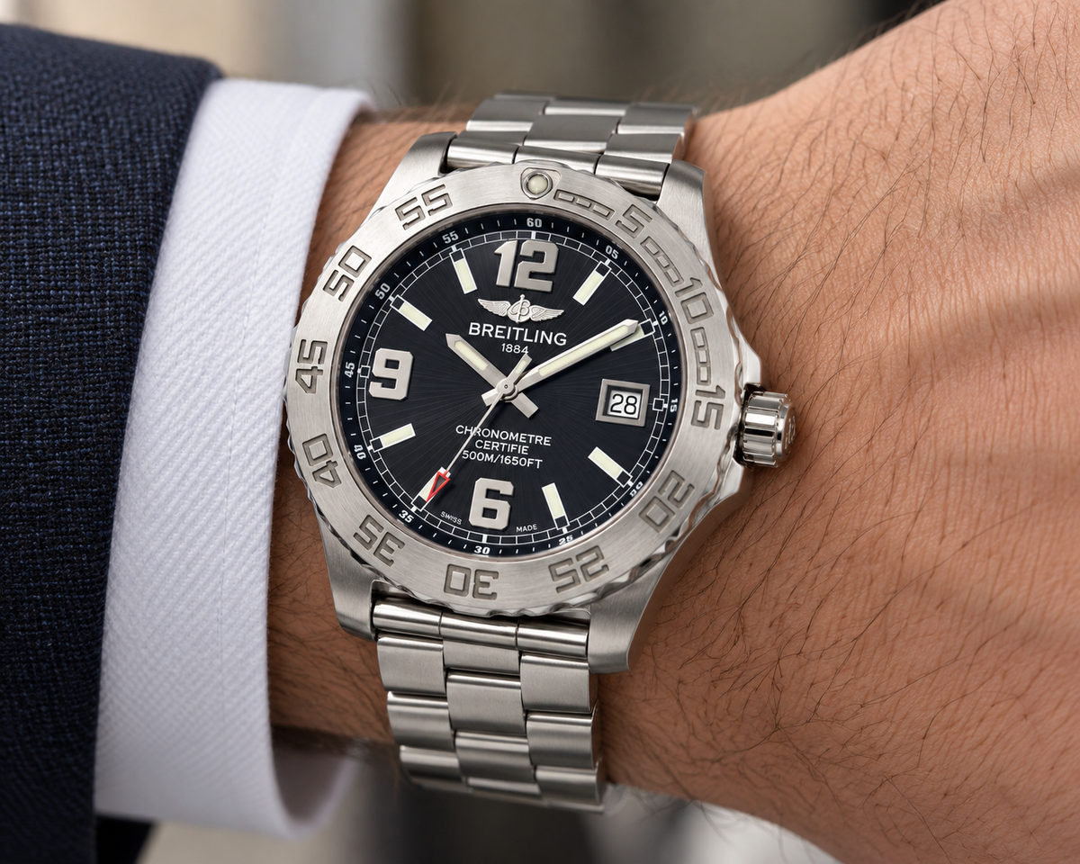 Breitling Colt Automatic Chronometer 500M Stainless Steel Watch A74387, photo 2
