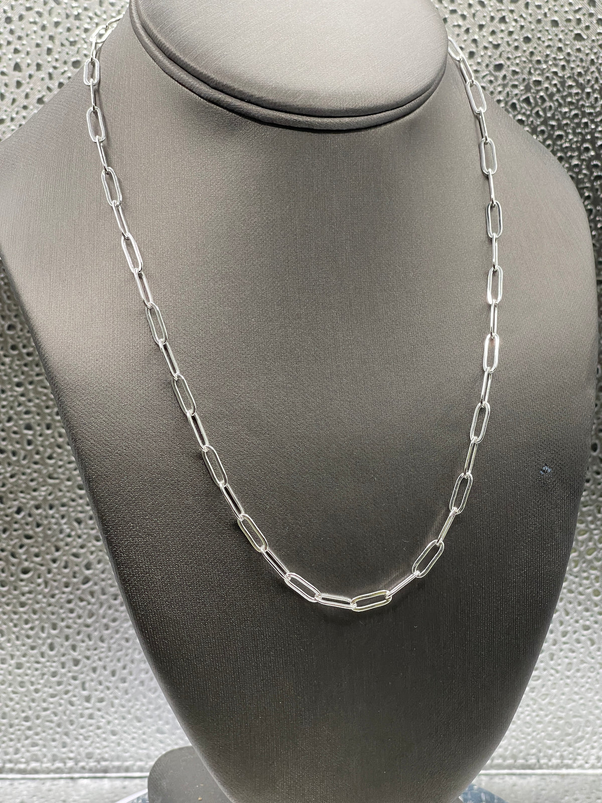 Sterling Silver Paper Clip Chain