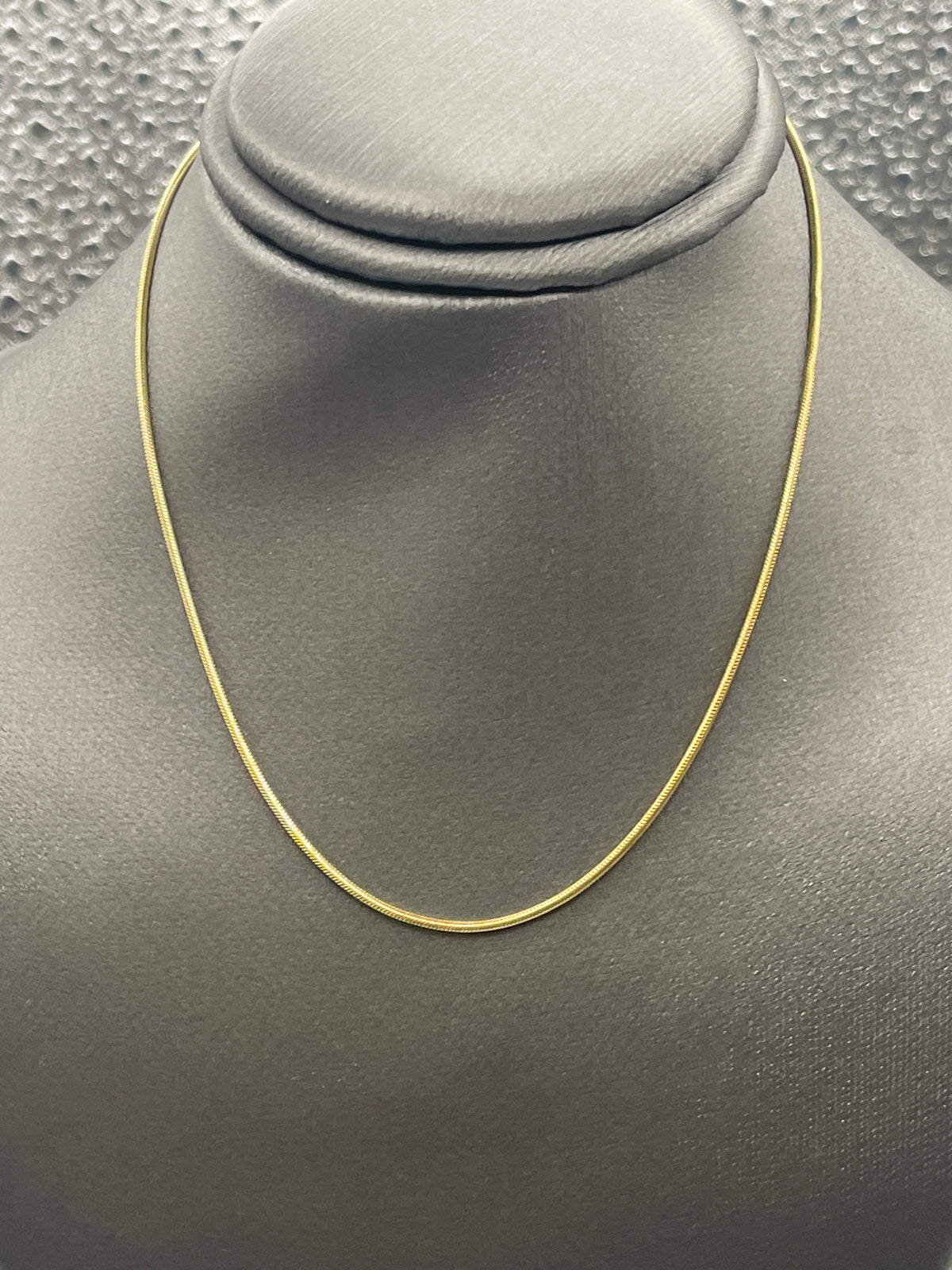 Ladies 14 Karat Yellow Gold Snake Chain Ankle Bracelet