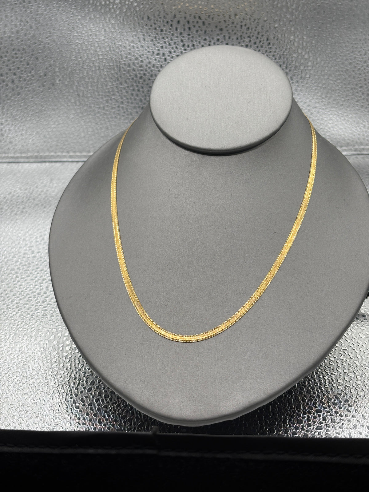 Ladies / Gents 14 Karat Yellow Gold Two Sided Herringbone Chain