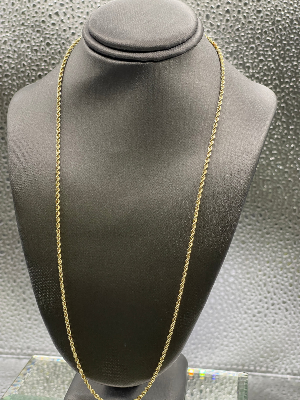 Ladies / Men’s 14 Karat Yellow Gold Diamond-Cut Solid Rope Chain