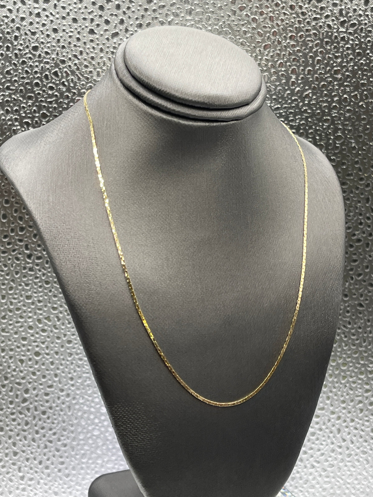 Ladies 14 Karat Yellow Gold Flat Woven Link Chain