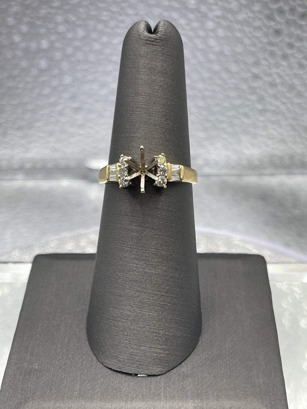 Ladies 14 Karat Solid Yellow Gold Diamond Remount