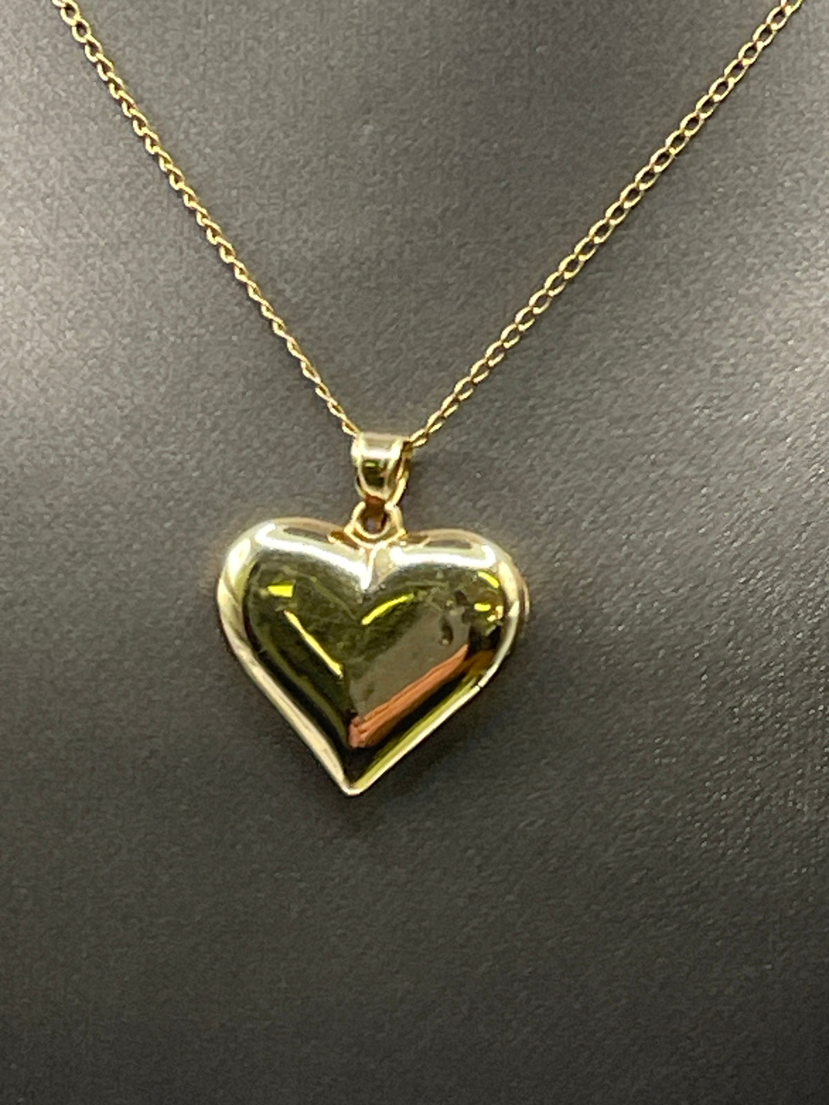 View one of Ladies 14 Karat Solid Yellow Gold Heart Pendant