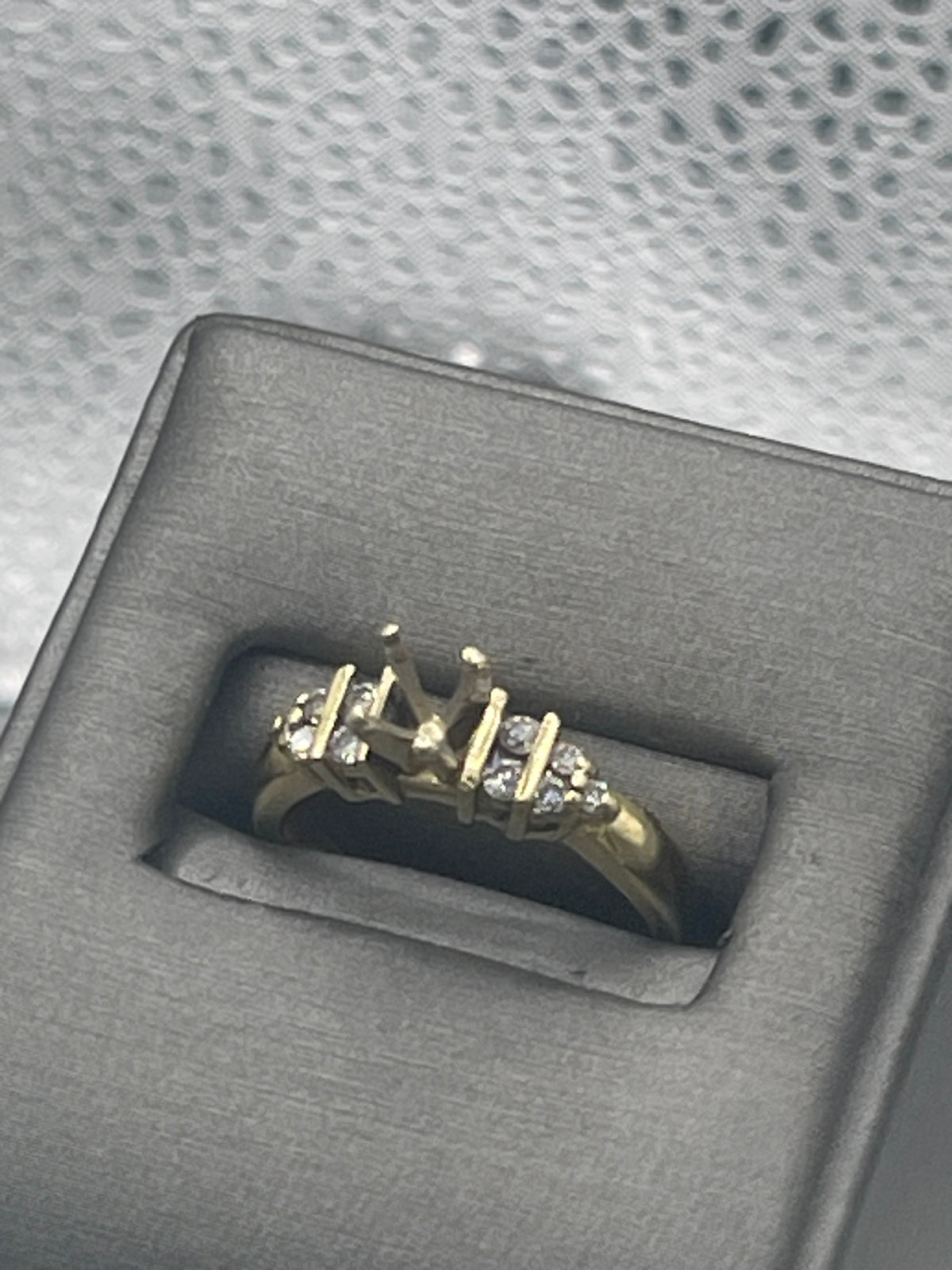 Ladies 14 Karat Solid Yellow Gold Diamond Remount