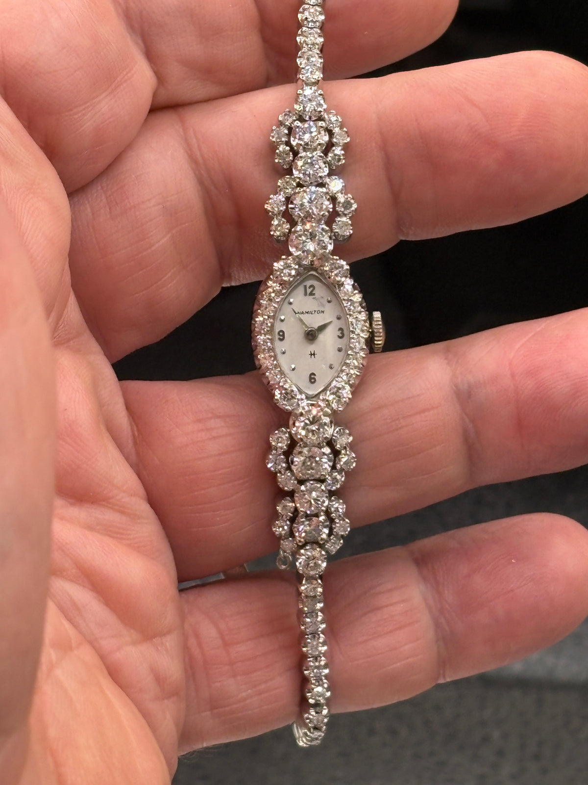 Antique Hamilton Women’s Diamond Cocktail Watch