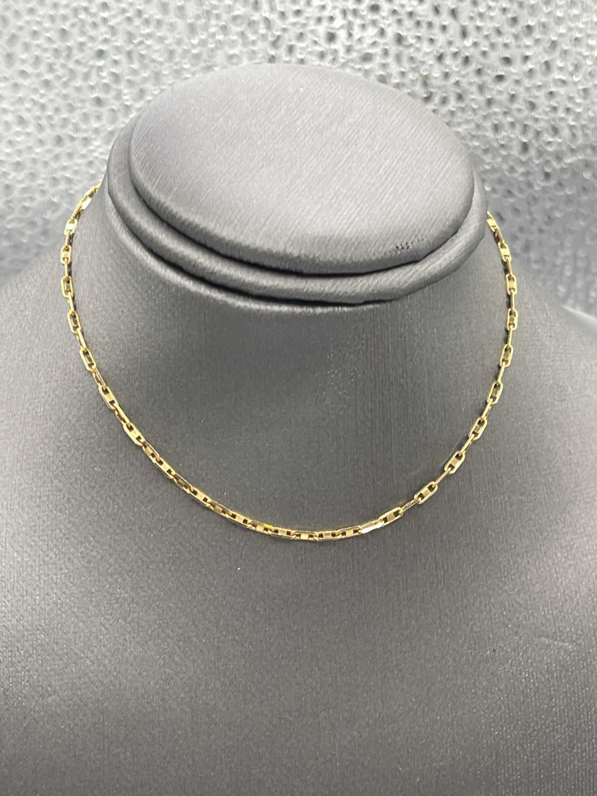 Ladies 14 Karat Solid Yellow Gold Twisted Anchor Link Ankle Bracelet