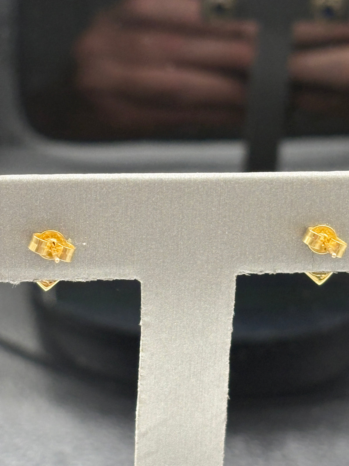 14kt Italian Ladies Yellow and White Gold Diamond dangling earrings