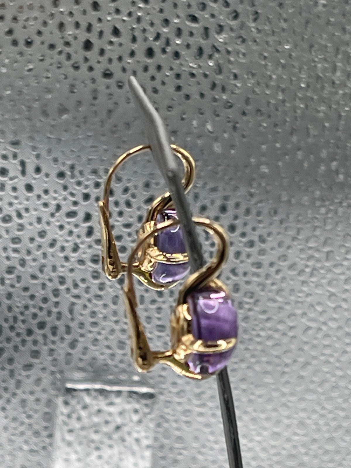 Pomellato 18 Karat Rose Gold 16.60 Carats Amethyst Drop Earrings