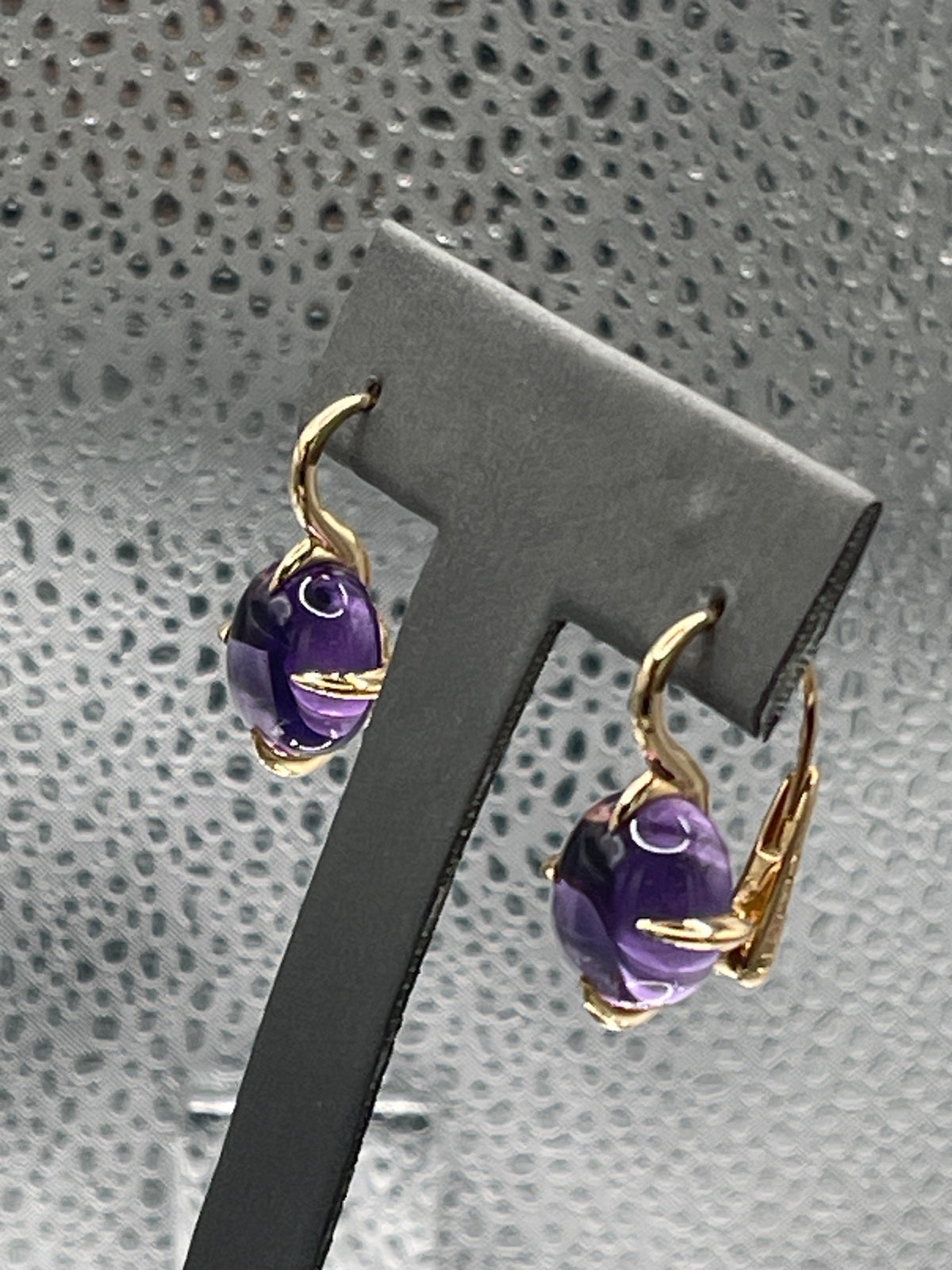 Pomellato 18 Karat Rose Gold 16.60 Carats Amethyst Drop Earrings