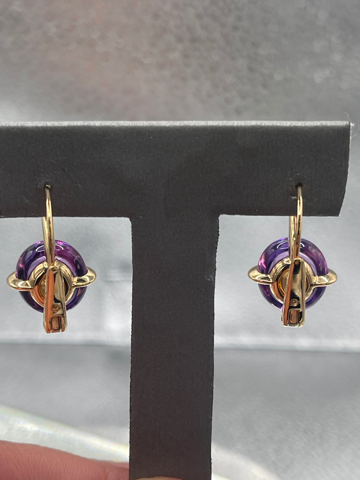 Pomellato 18 Karat Rose Gold 16.60 Carats Amethyst Drop Earrings
