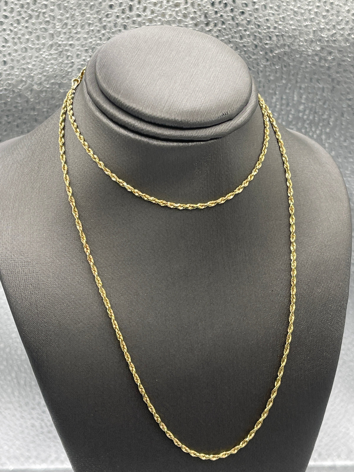Ladies or Men’s 14 Karat Solid Yellow Gold Di-Cut Rope Chain