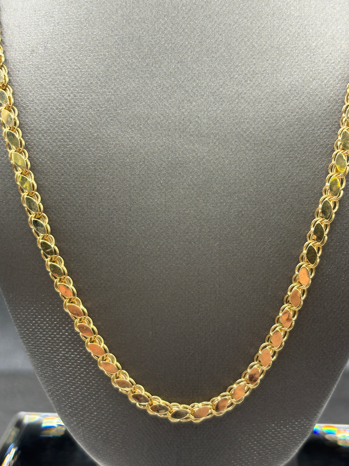 Ladies/Gents 14 Karat Yellow Gold Snail Link Chain