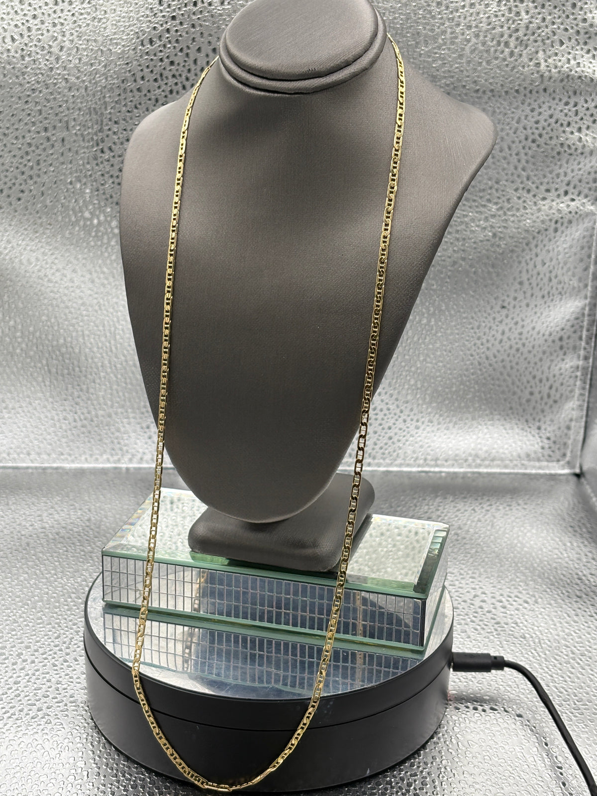 Ladies / Mens Classic 14 Karat Yellow Gold Solid Anchor Link Chain