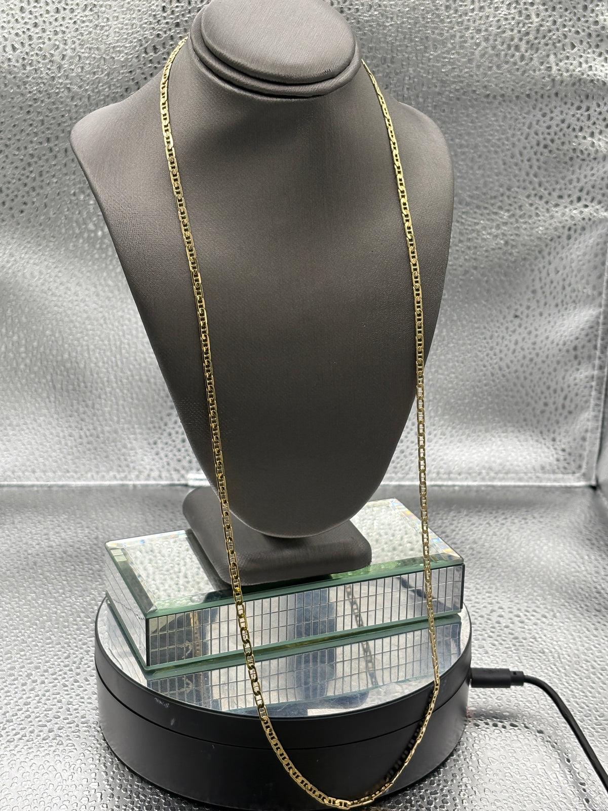 Ladies / Mens Classic 14 Karat Yellow Gold Solid Anchor Link Chain