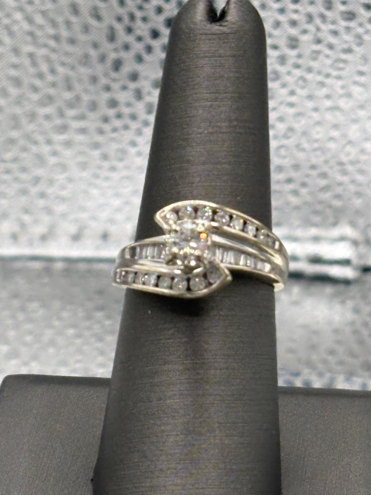 Ladies 14 Karat Diamond Cluster Engagement Ring