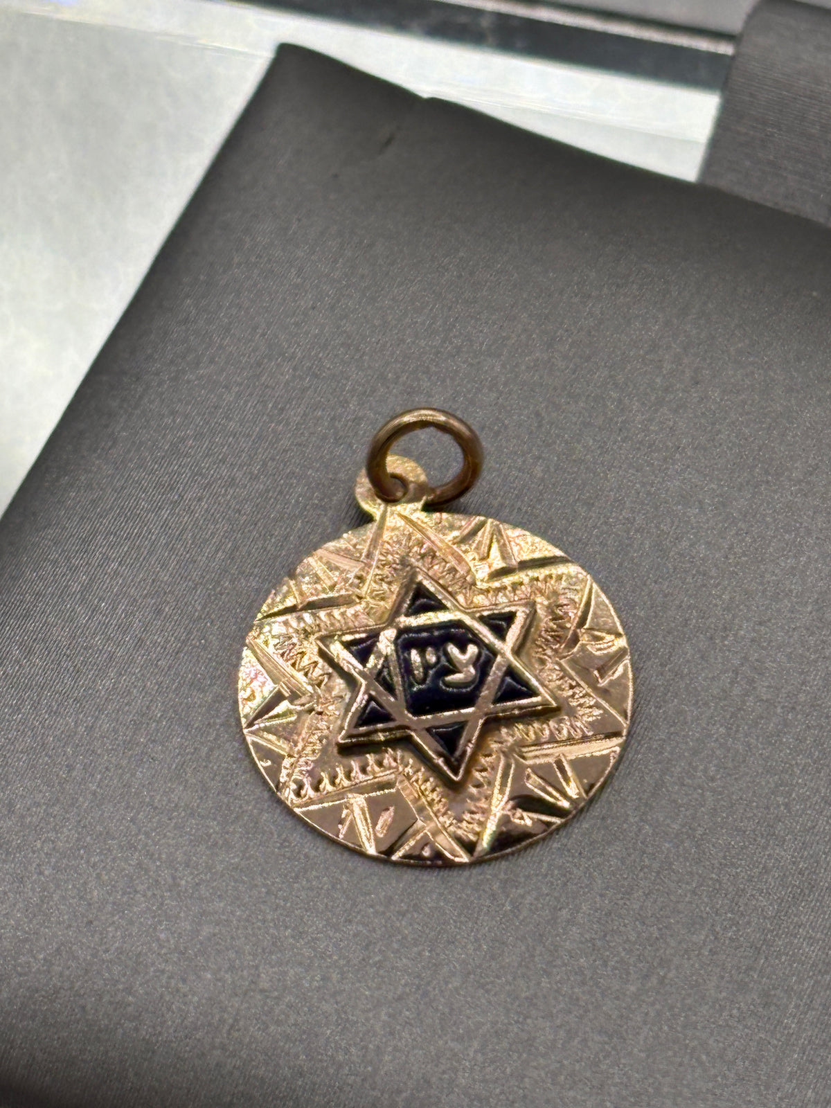 Vintage Ladies 14 Karat Rose Gold Star of David Pendant