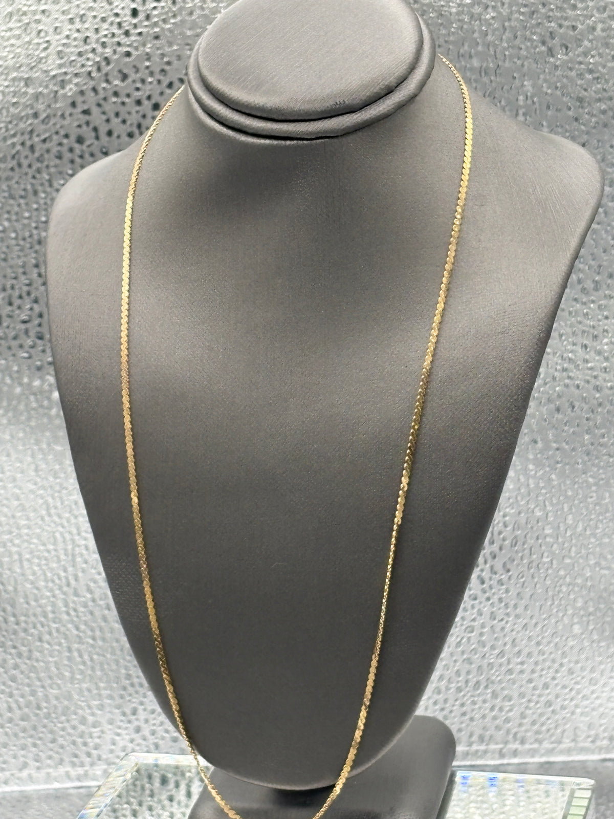 Ladies Vintage 14 Karat Yellow Gold Double Serpentine Chain