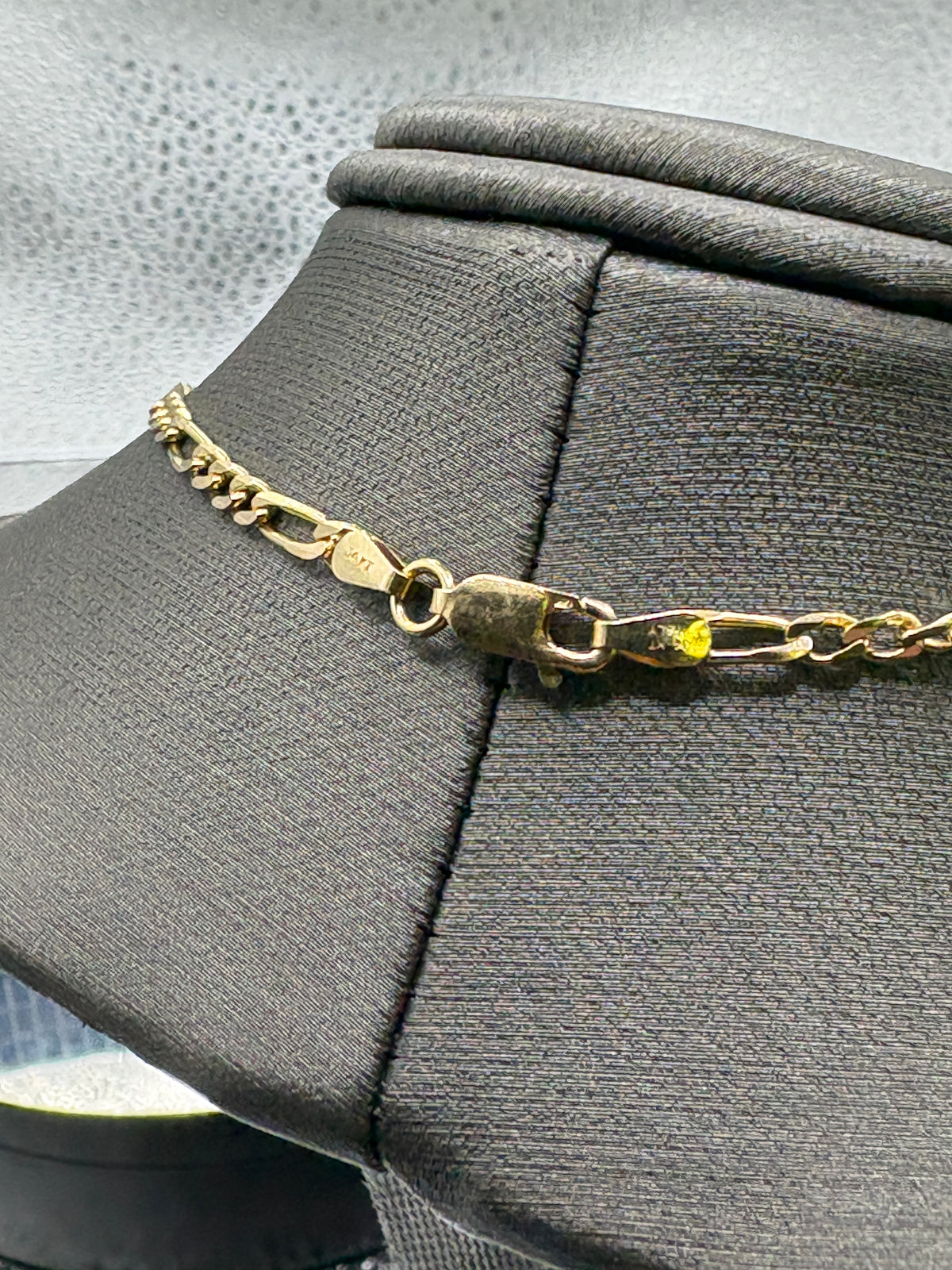 View four of Ladies/Gents 14 Karat Yellow Gold Figero Link Chain