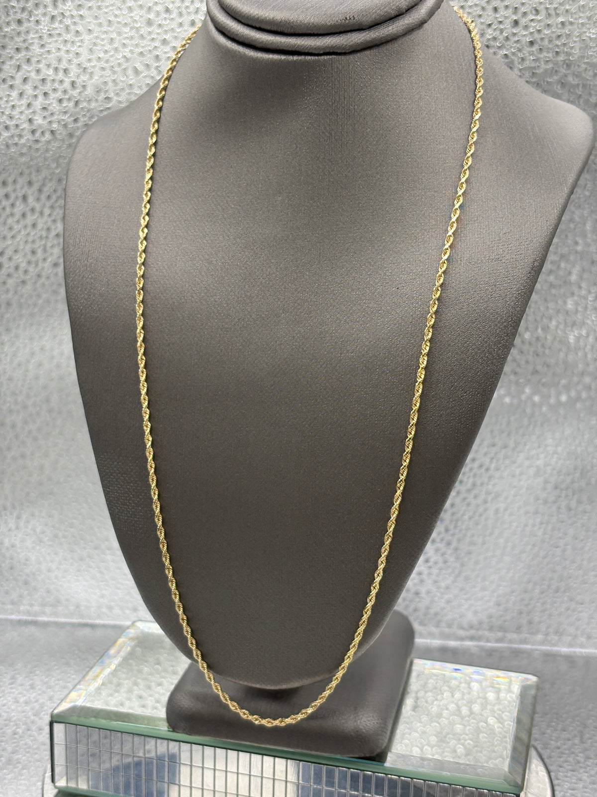 View three of Ladies/Gents 14 Karat Yellow Gold Di-Cut Solid Rope Chain