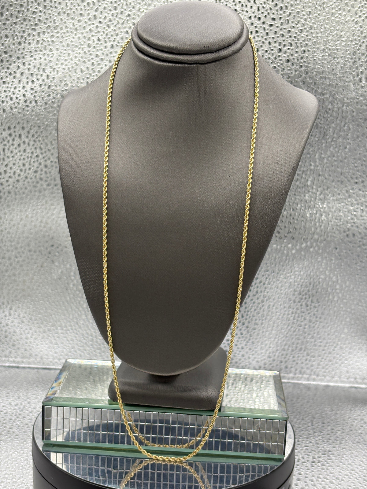 View four of Ladies/ Gents 14 karat Yellow Gold Dia-Cut Solid Rope Chain