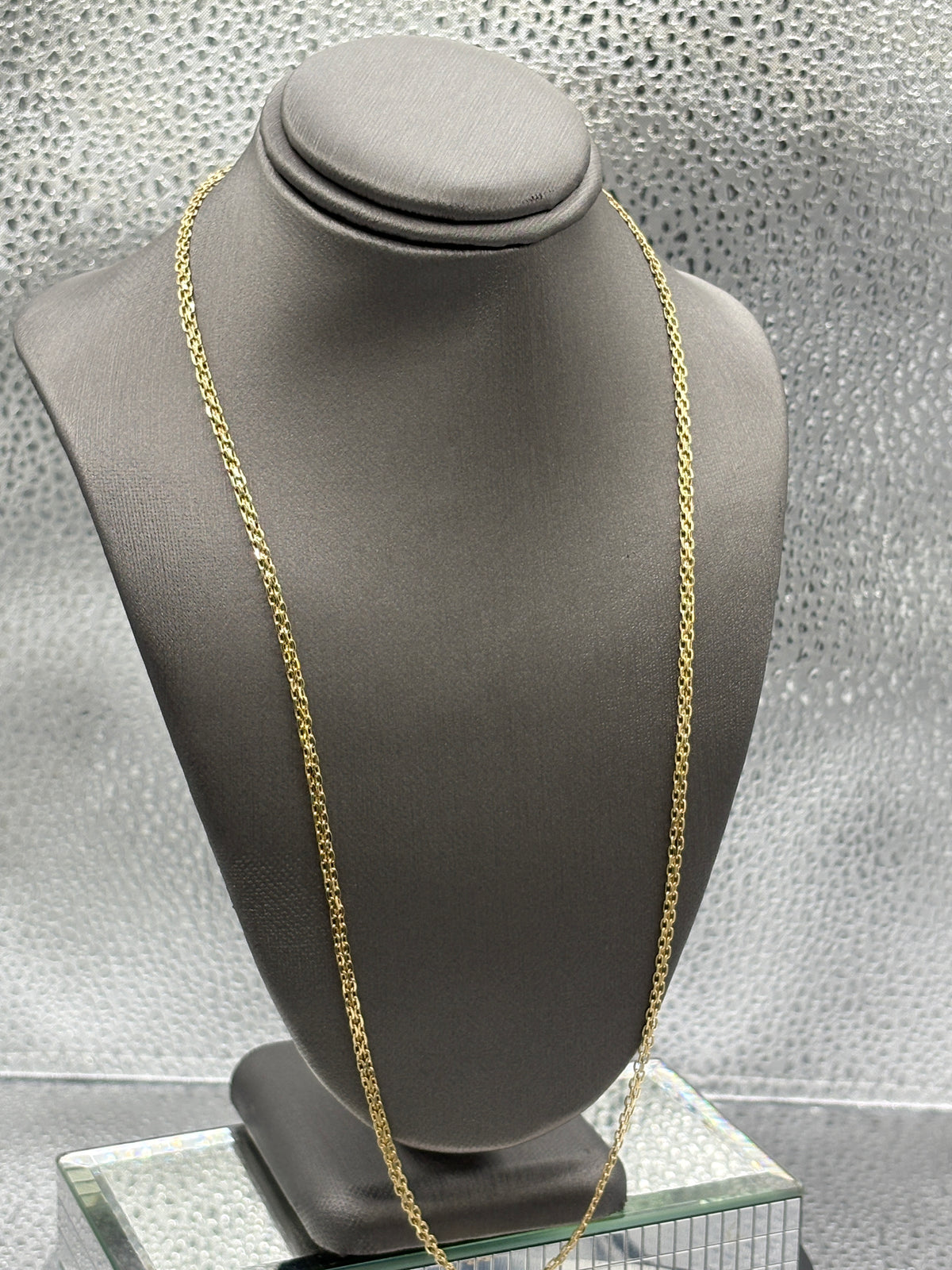 View three of Ladies Beautiful 14 Karat Yellow Gold Copenhagen Link Chain
