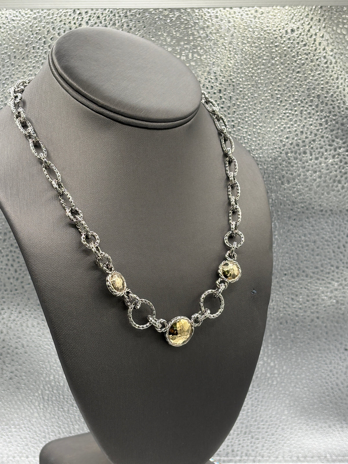 View one of Ladies John Hardy 22KT Gold & Sterling Silver Palu Link Necklace