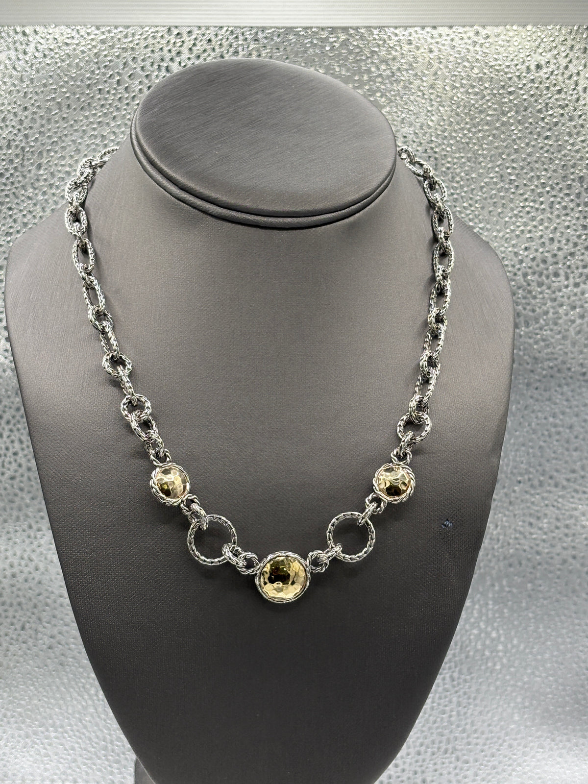 View two of Ladies John Hardy 22KT Gold & Sterling Silver Palu Link Necklace