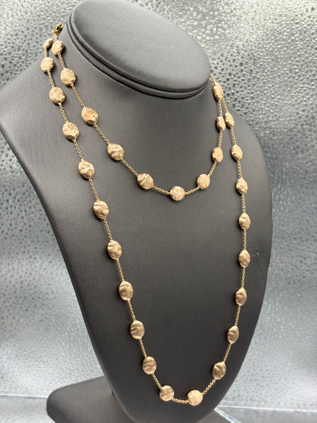 View one of Marco Bicego 18 Karat Rose Gold Oval Station Cable Necklace