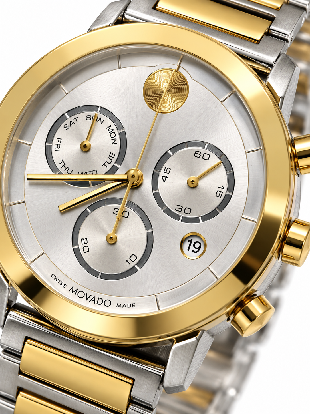 Movado Bold Evolution Quartz Chronograph Silver Dial Men's Watch
