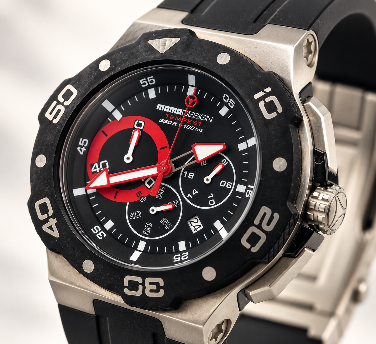 MOMO Design Tempest Quartz Chronograph 46mm Watch