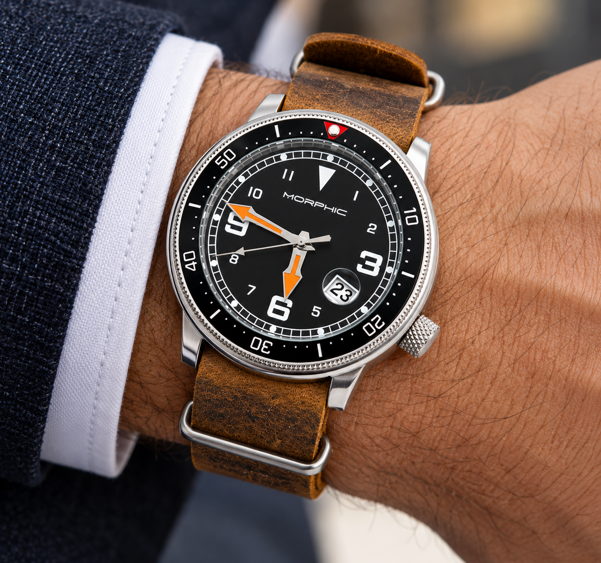 Morphic M74 Series Vintage-Inspired Field Diver Watch