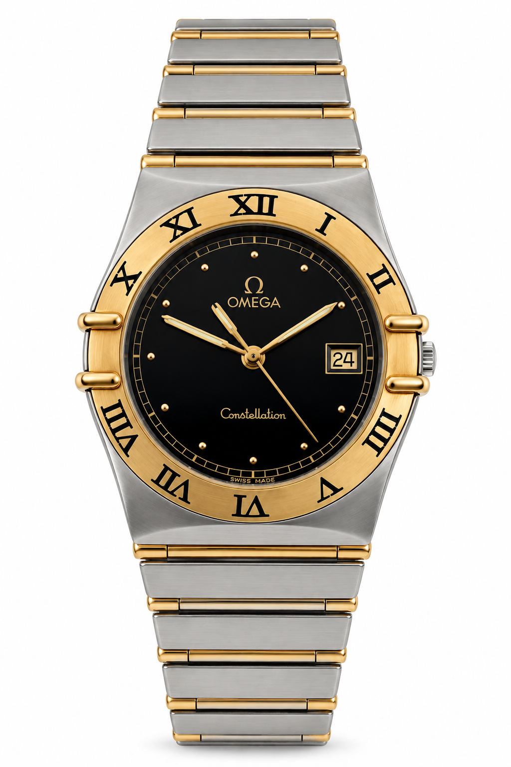 Vintage Omega 18Vintage Omega Constellation Manhattan 18K Yellow Gold Men's Watch – Swiss Made, Circa 1989kt yellow “Constellation Manhattan" watch by Omega