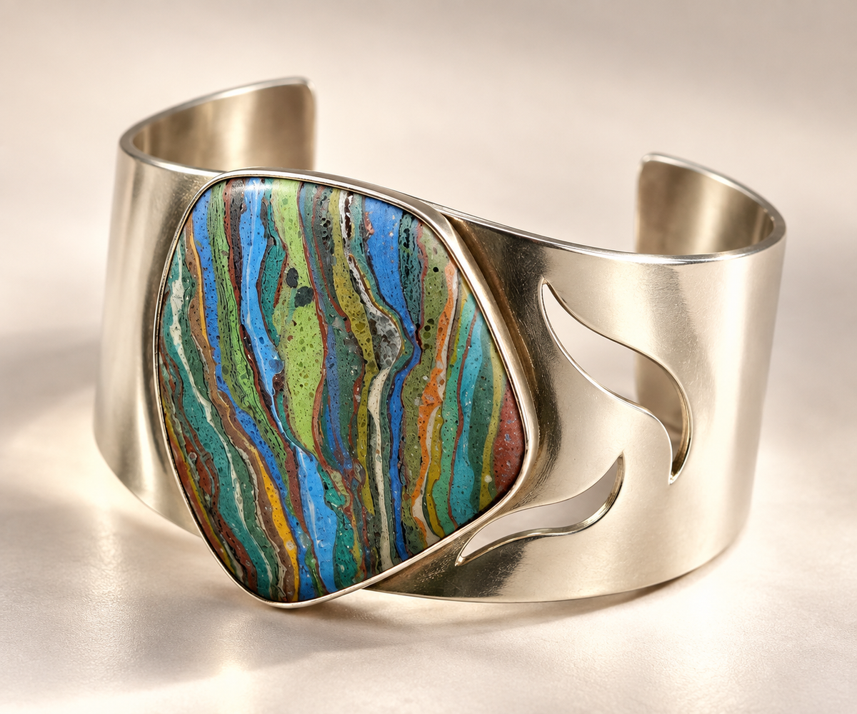 Southwestern Sterling Silver Cuff Bracelet