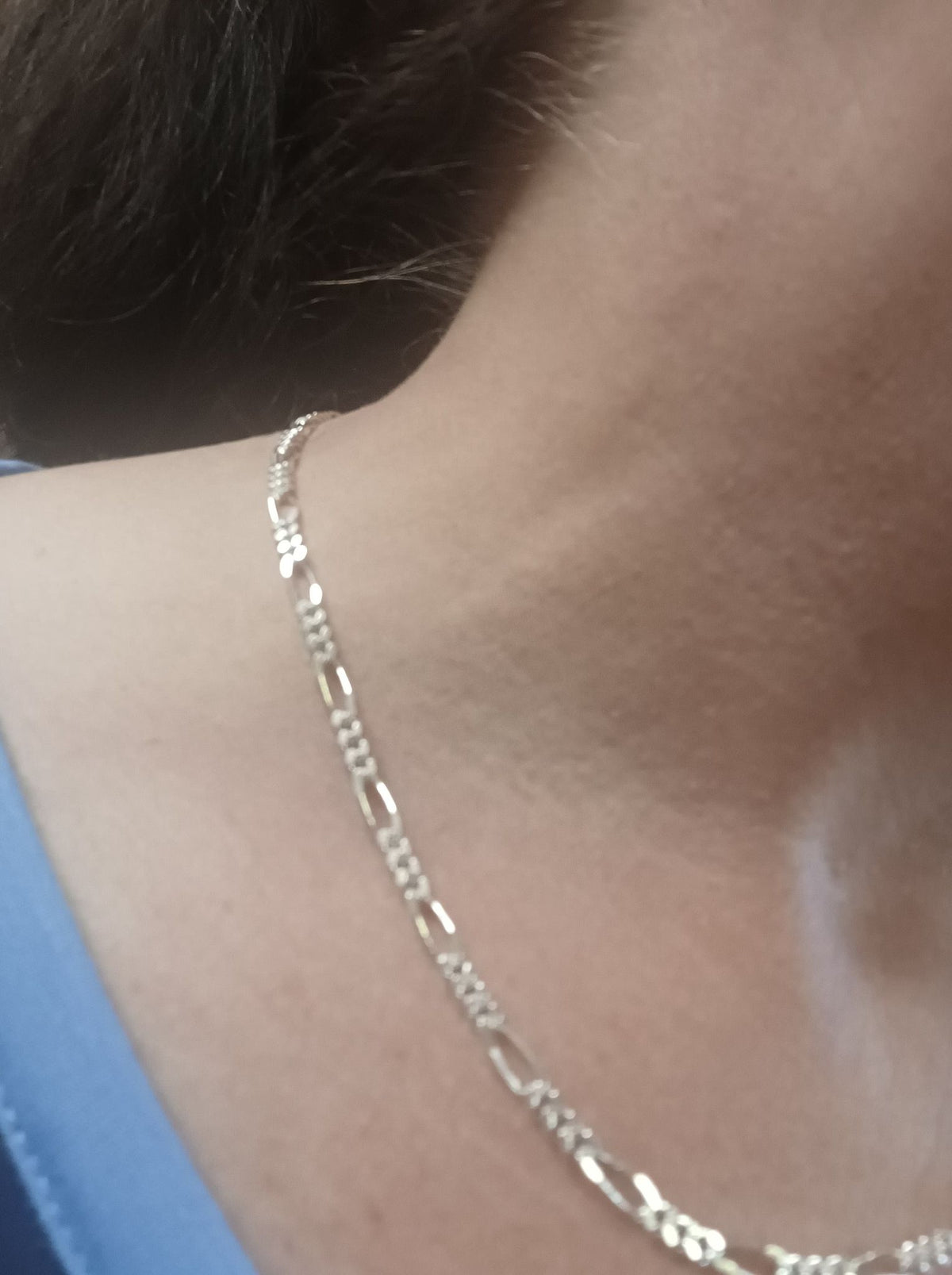 Sterling Silver .925 Figaro Style 18" Chain