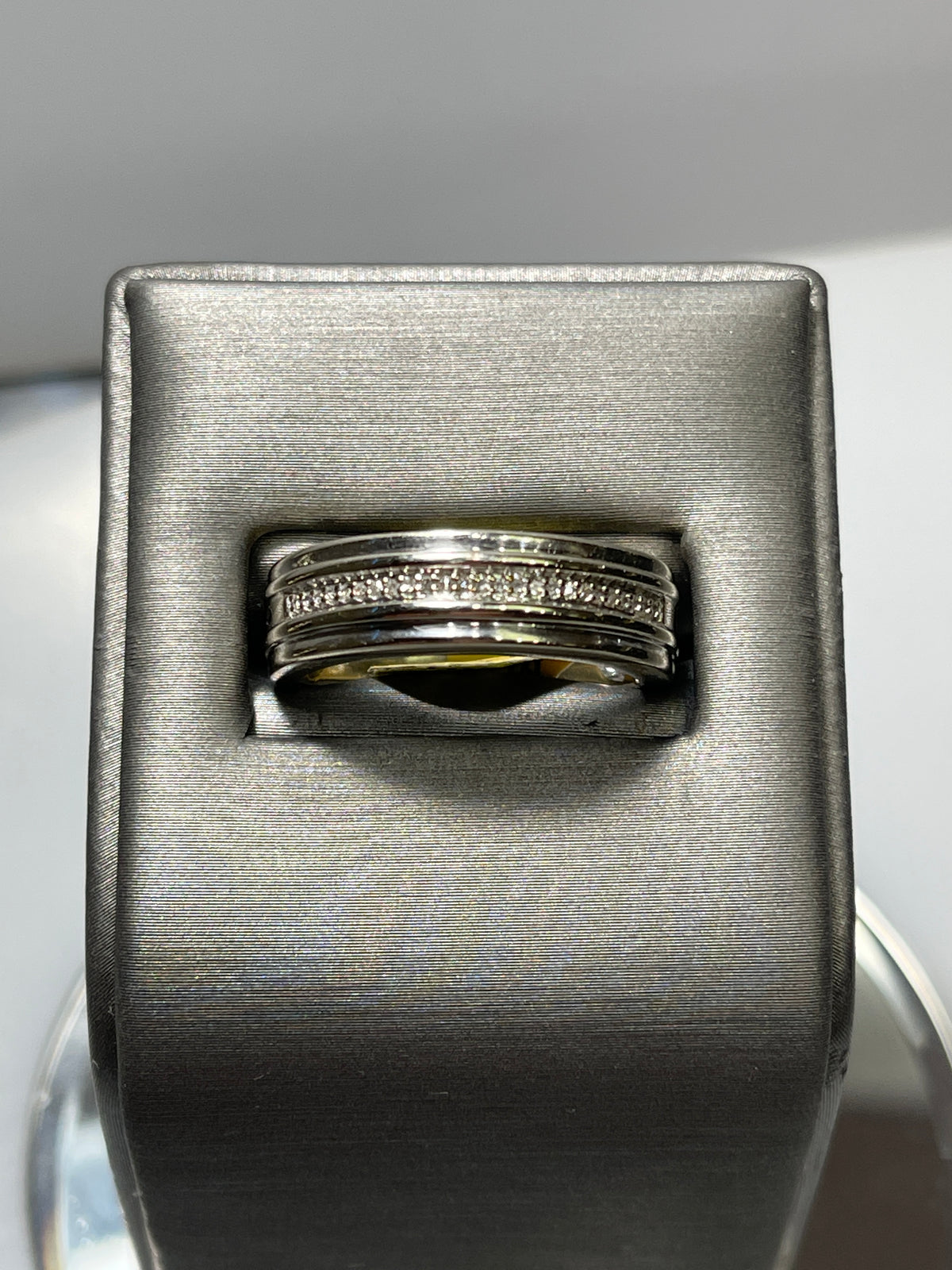 View one of 10 Karat White Gold Diamond Band Classic
