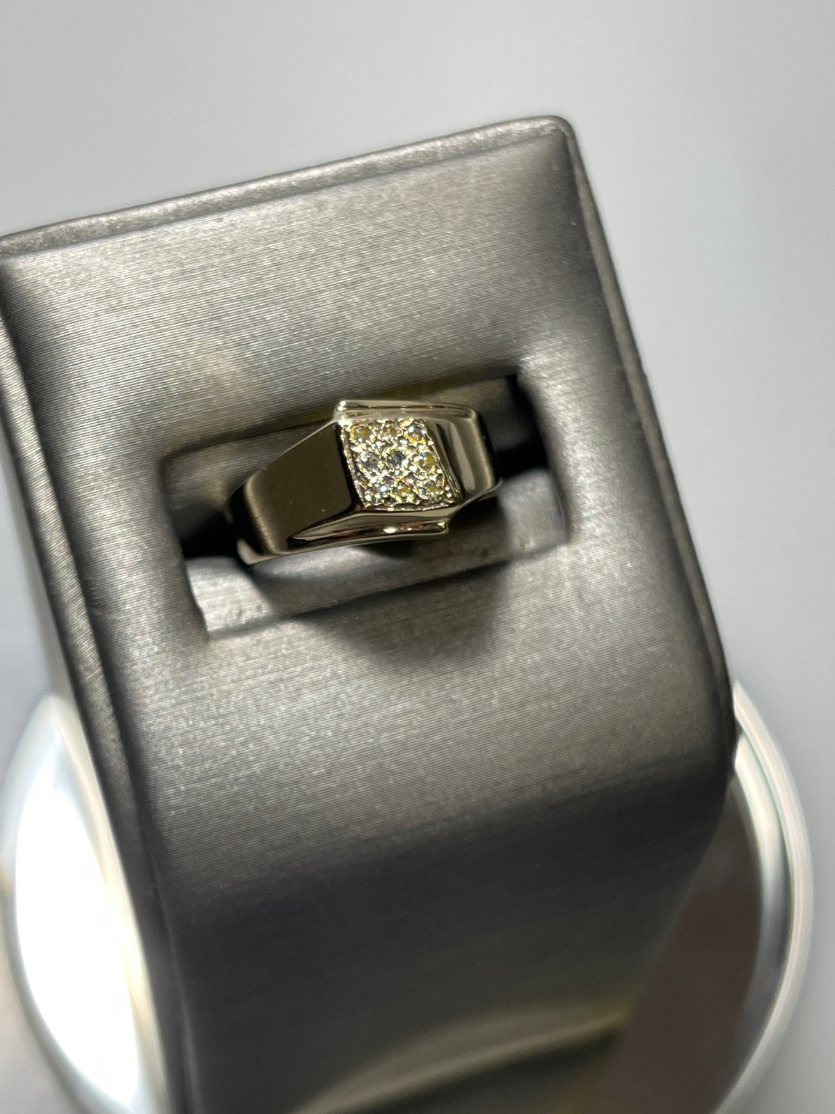 14 Karat Yellow Gold Diamond Cluster Ring - Man Or Woman - Philadelphia Gold & Silver Exchange