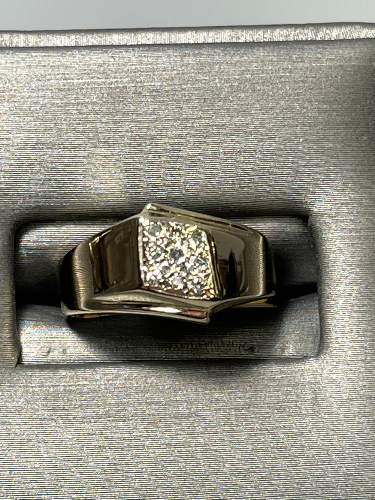 14 Karat Yellow Gold Diamond Cluster Ring - Man Or Woman - Philadelphia Gold & Silver Exchange