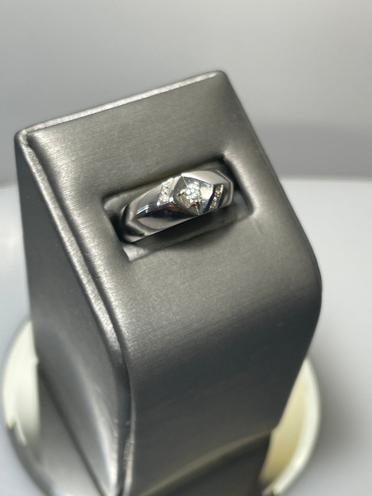 14 Karat Gold and Diamond Men's Ring