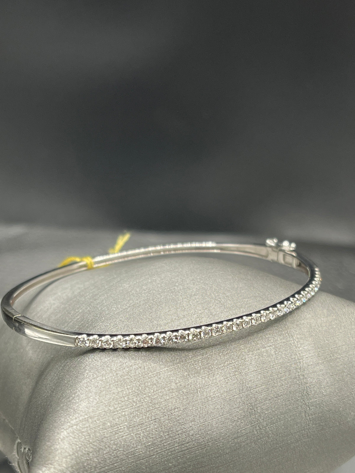 14 Karat White Gold Diamond Bangle Bracelet Stunning - Philadelphia Gold & Silver Exchange