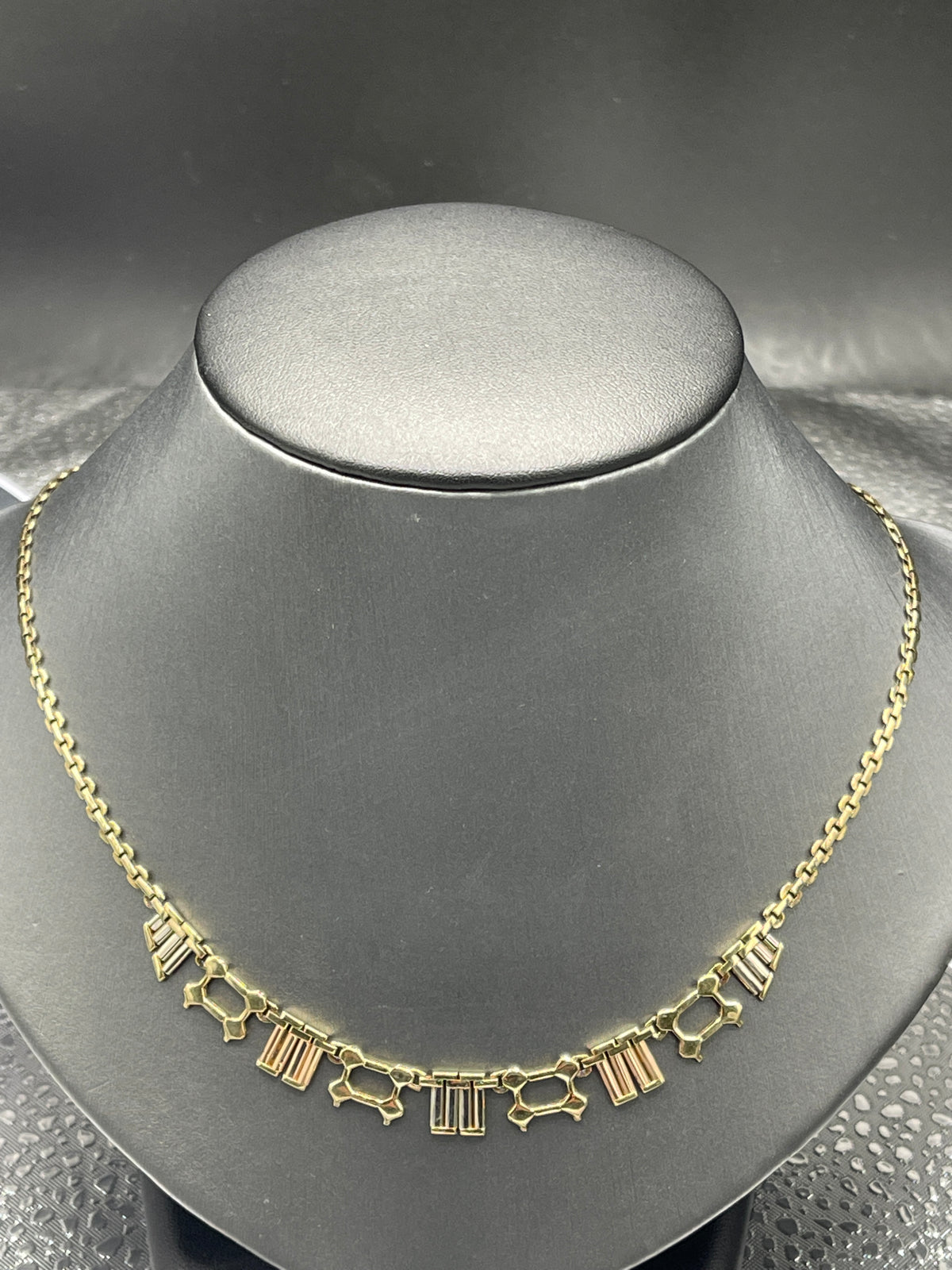 14 Karat Tri-Colored Gold Grecian Necklace - Philadelphia Gold & Silver Exchange