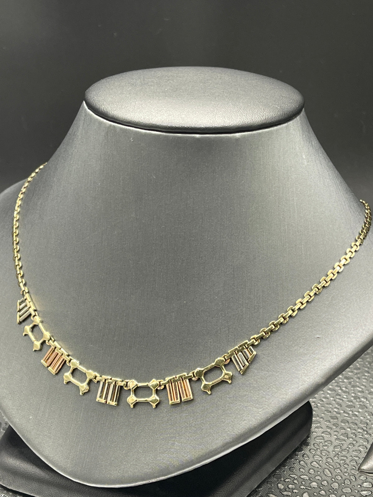 14 Karat Tri-Colored Gold Grecian Necklace - Philadelphia Gold & Silver Exchange