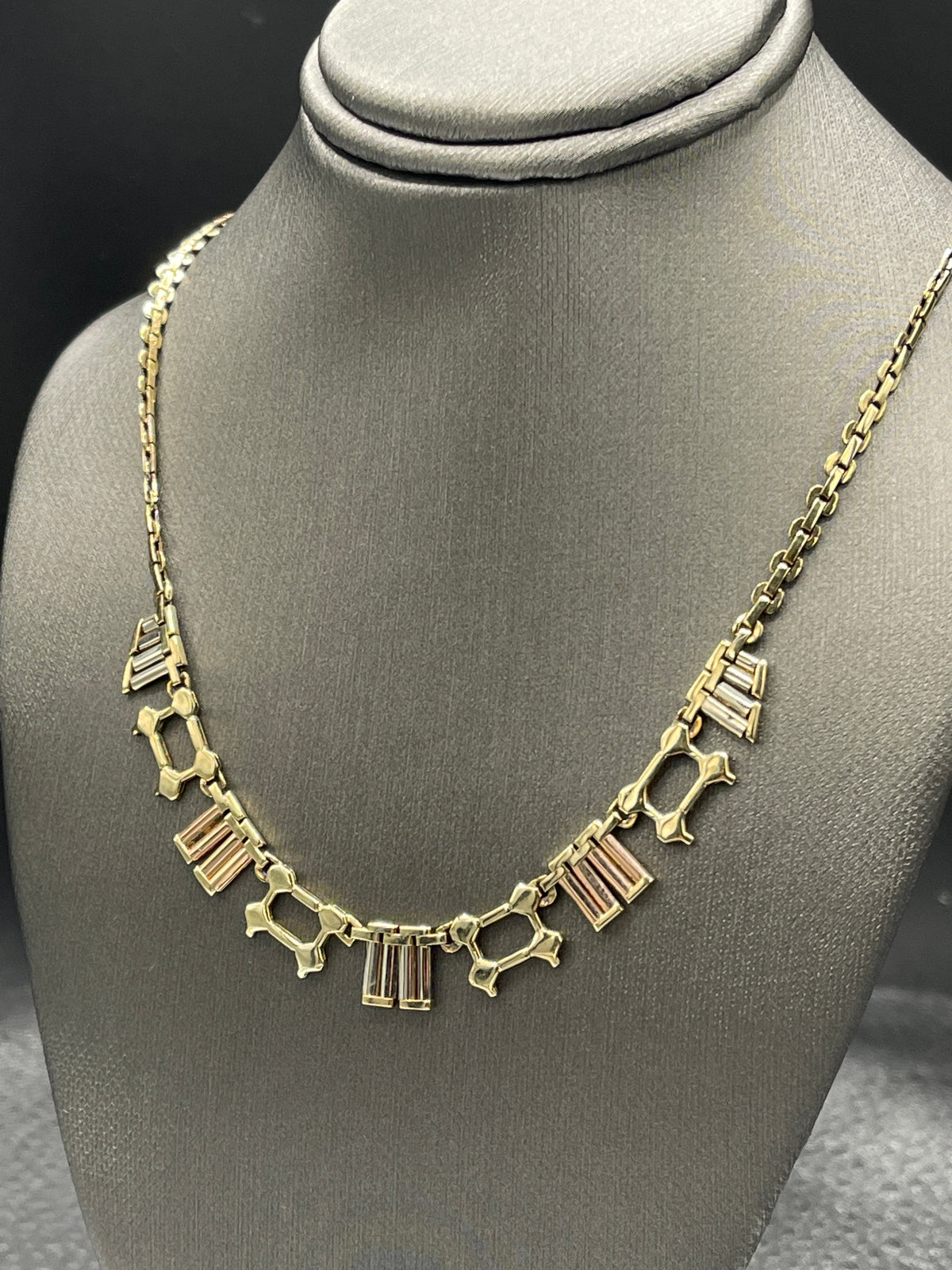 14 Karat Tri-Colored Gold Grecian Necklace - Philadelphia Gold & Silver Exchange