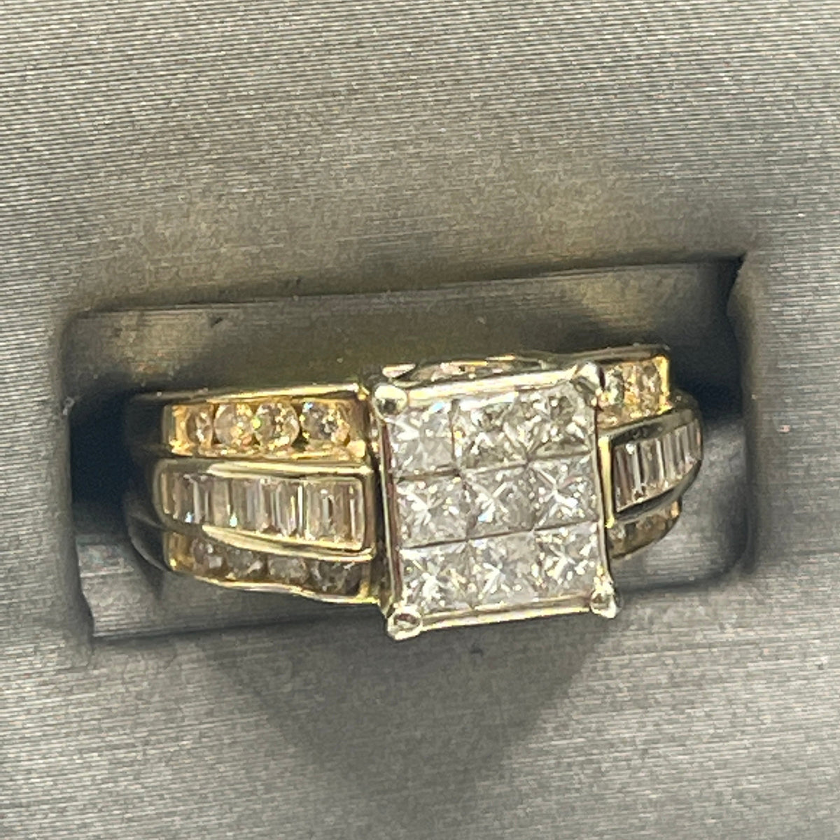 14 Karat Two Tone Multi Shaped Diamond Fancy Ring - Philadelphia Gold & Silver Exchange