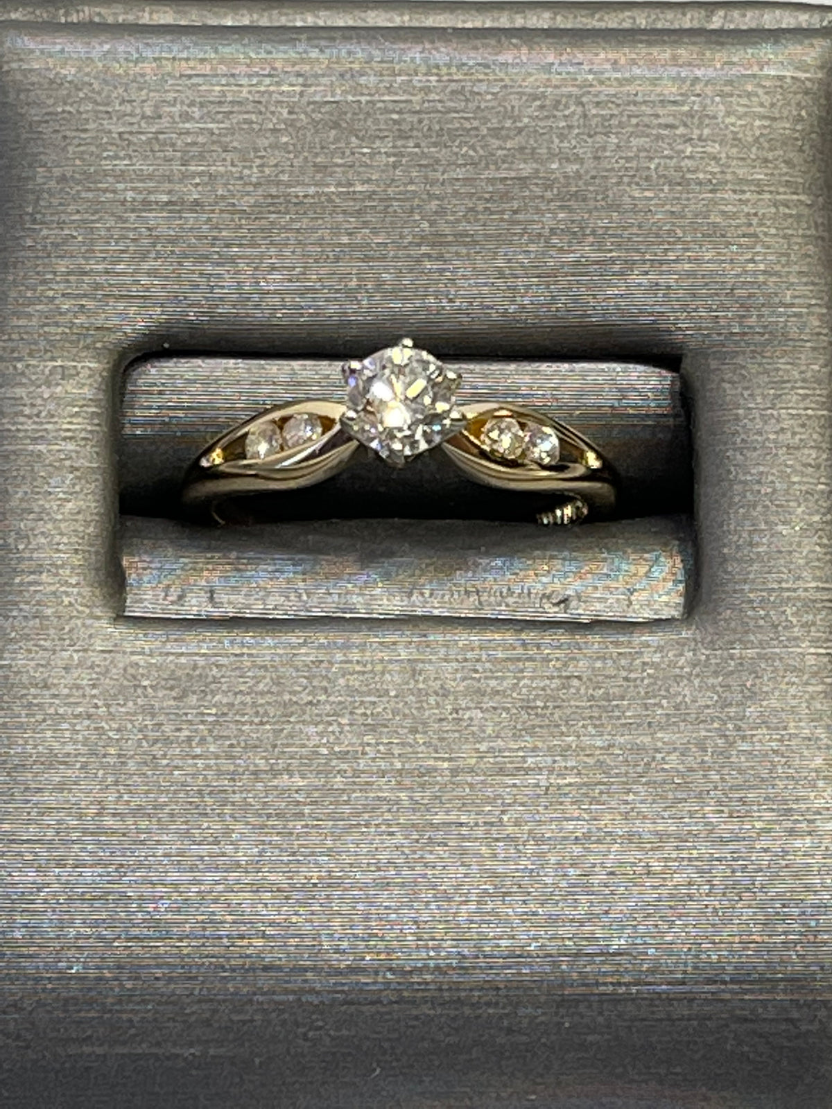 14 Karat Yellow Gold Diamond Engagement Ring - Philadelphia Gold & Silver Exchange