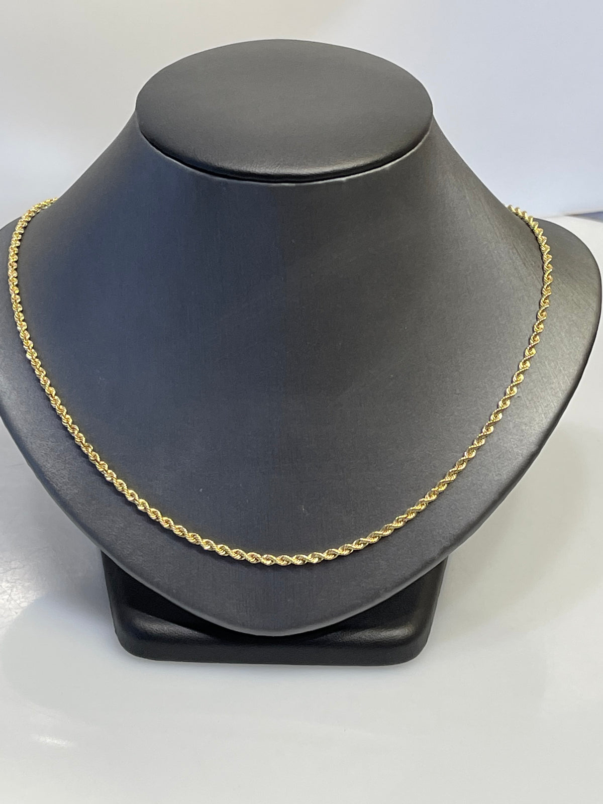 View five of 14 Karat Yellow Gold Diamond Cut Rope Chain