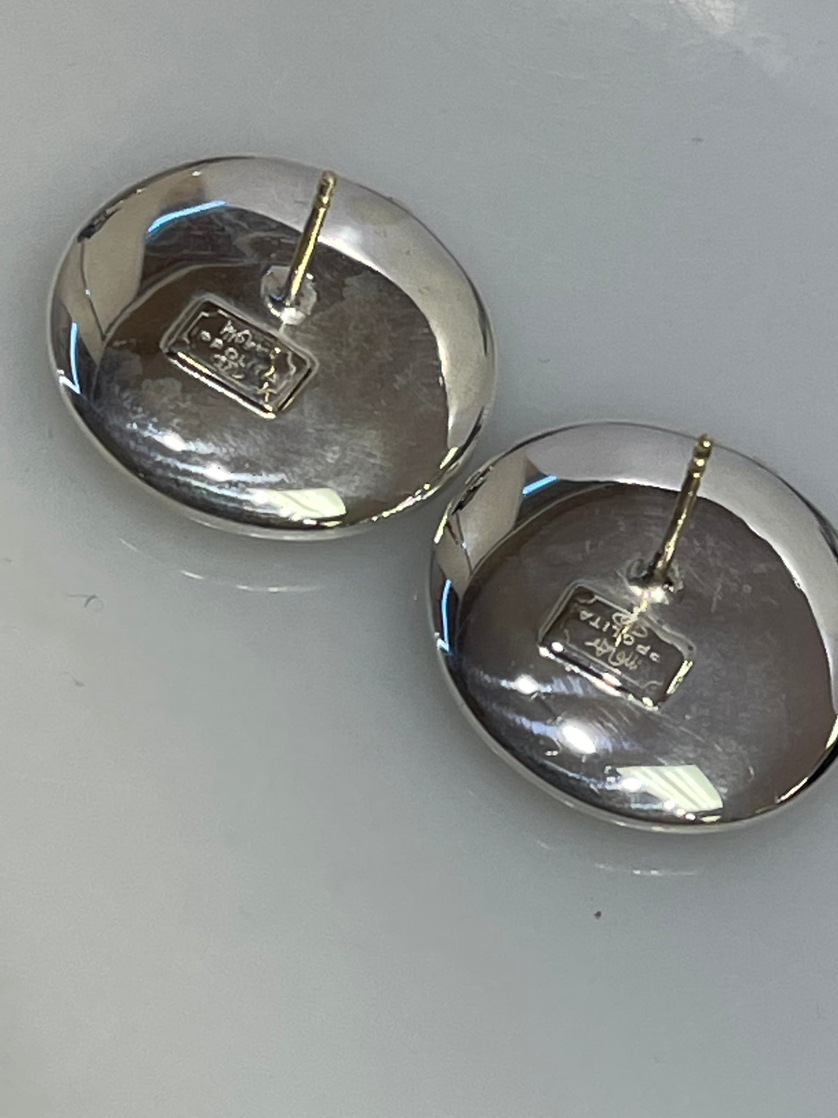 Sterling Silver .925 & 18K Yellow Gold Ippolita Disc Pierced Earrings - Philadelphia Gold & Silver Exchange