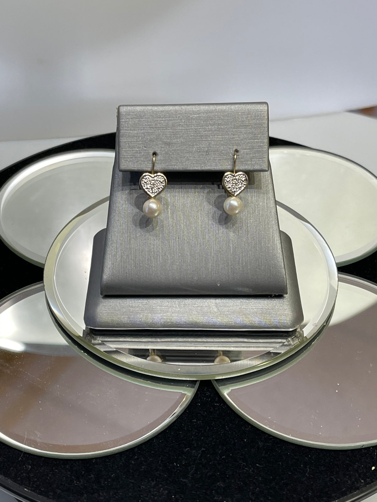 14 KARAT YELLOW GOLD, PEARL AND DIAMOND EARRINGS - Philadelphia Gold & Silver Exchange